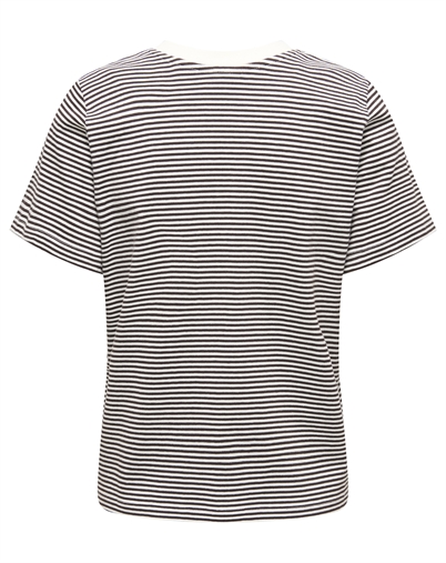 JDY - JDYPisa Print T-shirt - Cloud Dancer/Chocolate